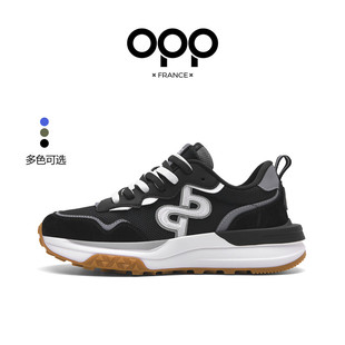 OPP男鞋春季户外运动休闲跑步鞋厚底百搭高级感小众潮牌阿甘鞋男