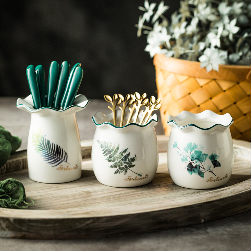 家用时尚水果叉套装创意不锈钢水果叉子清新点心叉北欧甜品小叉签