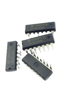 全新原装 SN74LS02N 丝印：SN74LS02 封装：DIP14 或非门逻辑芯片
