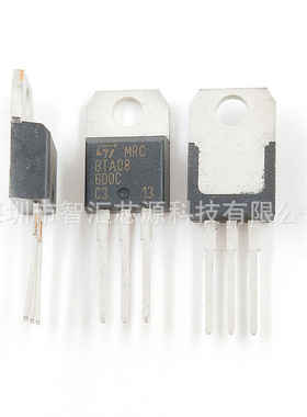 原装现货BTB08-800C 600C RG TO-220 8A 800V 非绝缘双向可控硅