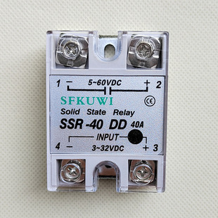 SFKUWI单相固态继电器SSR-40DD直流控直流输出5-60VDC put3-32V