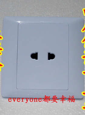 正品SORI上海松日两孔插座两眼86型墙壁10A电源电瓶车充电好220V