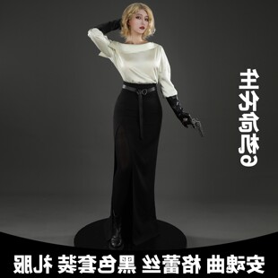 【高配版】生化危机9安魂曲 格蕾丝cosplay黑色套装礼服游戏cos服