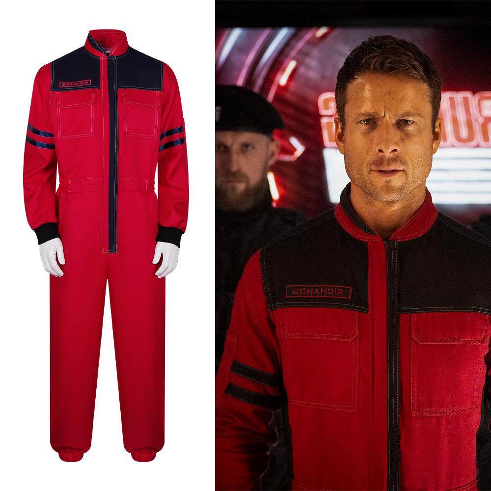 猎杀游戏cos服电影同款红