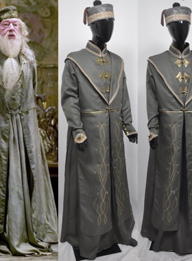 梦想家哈利波特cos服 阿不思·邓布利多假发cosplay服装校长巫师