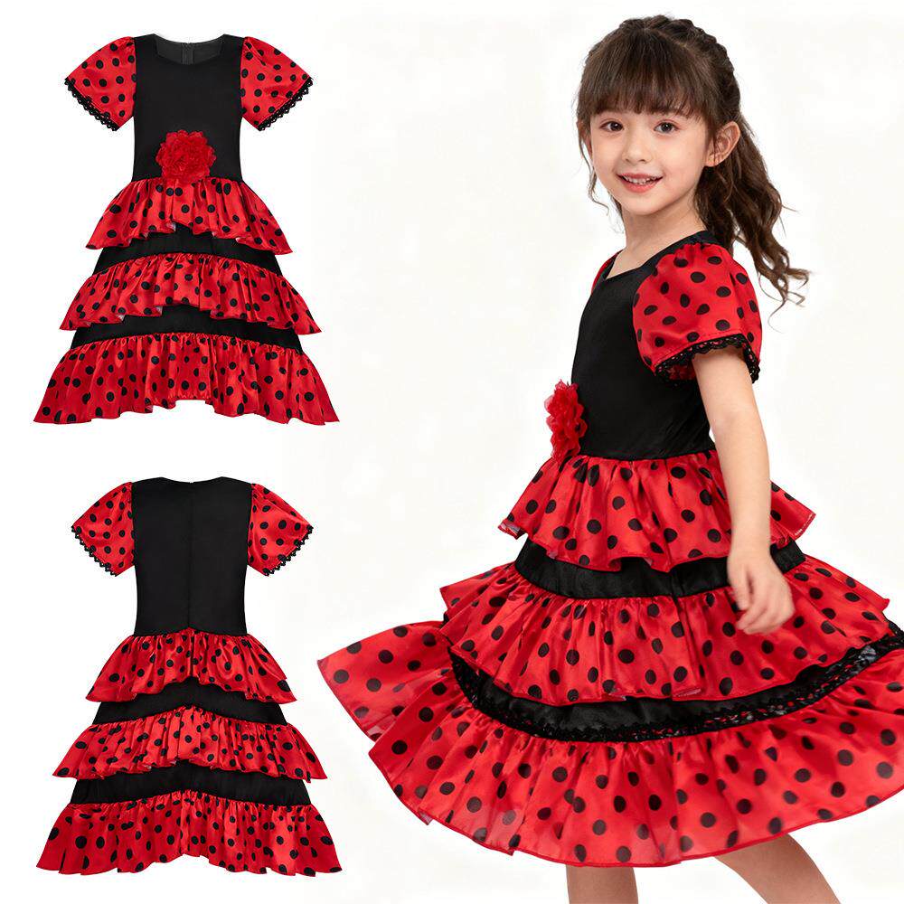 万圣节儿童西班牙女孩六