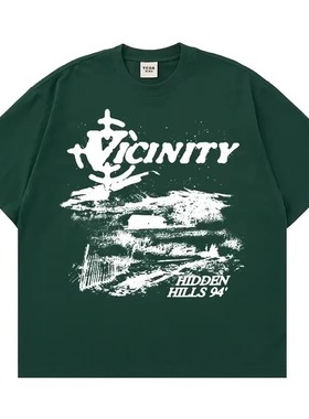 Cotton Fashion Casual Printed T-shirt Retro