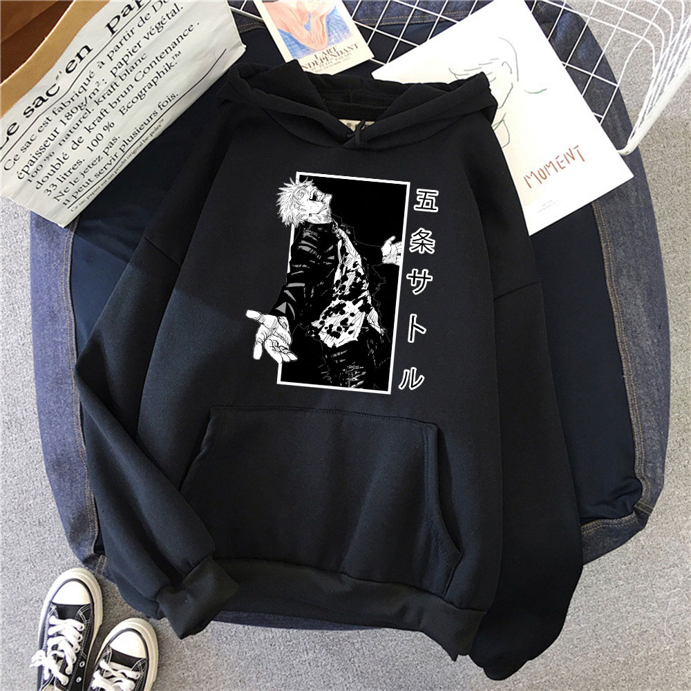Jujutsu Kaisen Gojo Satoru Comics Print Hooded Men Warm Wint|msdalam kategori Pakaian Dalam/seluar dalam lelaki/tracksuit, kot hangat - dari Buy2taobao.com untuk memberikan perkhidmatan ejen Taobao profesional membeli
