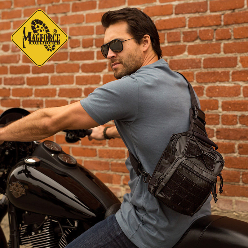正品麦格霍斯MagForce台湾0419台马军迷单肩包汉堡胸包小号胸包