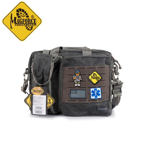 户外运动MAGFORCE麦格霍斯W0343油蜡布男休闲单肩包公文包新款