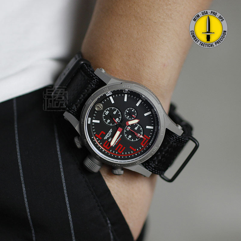 MTM高压者年代3男士手表欧美腕表户外橘色盘防水男士军迷运动手表