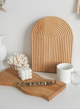 几何风拍照蛋糕寿司面包板托盘