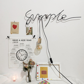 ins风装 饰品房间墙上店铺室内创意墙面铁艺字母simple卧室壁饰