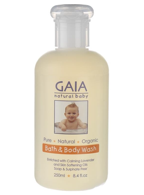 澳洲直邮 GAIA bath and body wash天然有机婴儿沐浴露250ml