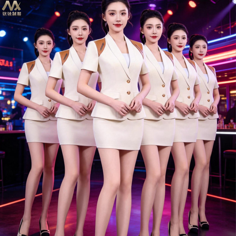 新款KTV酒吧夜场短袖公主服图片
