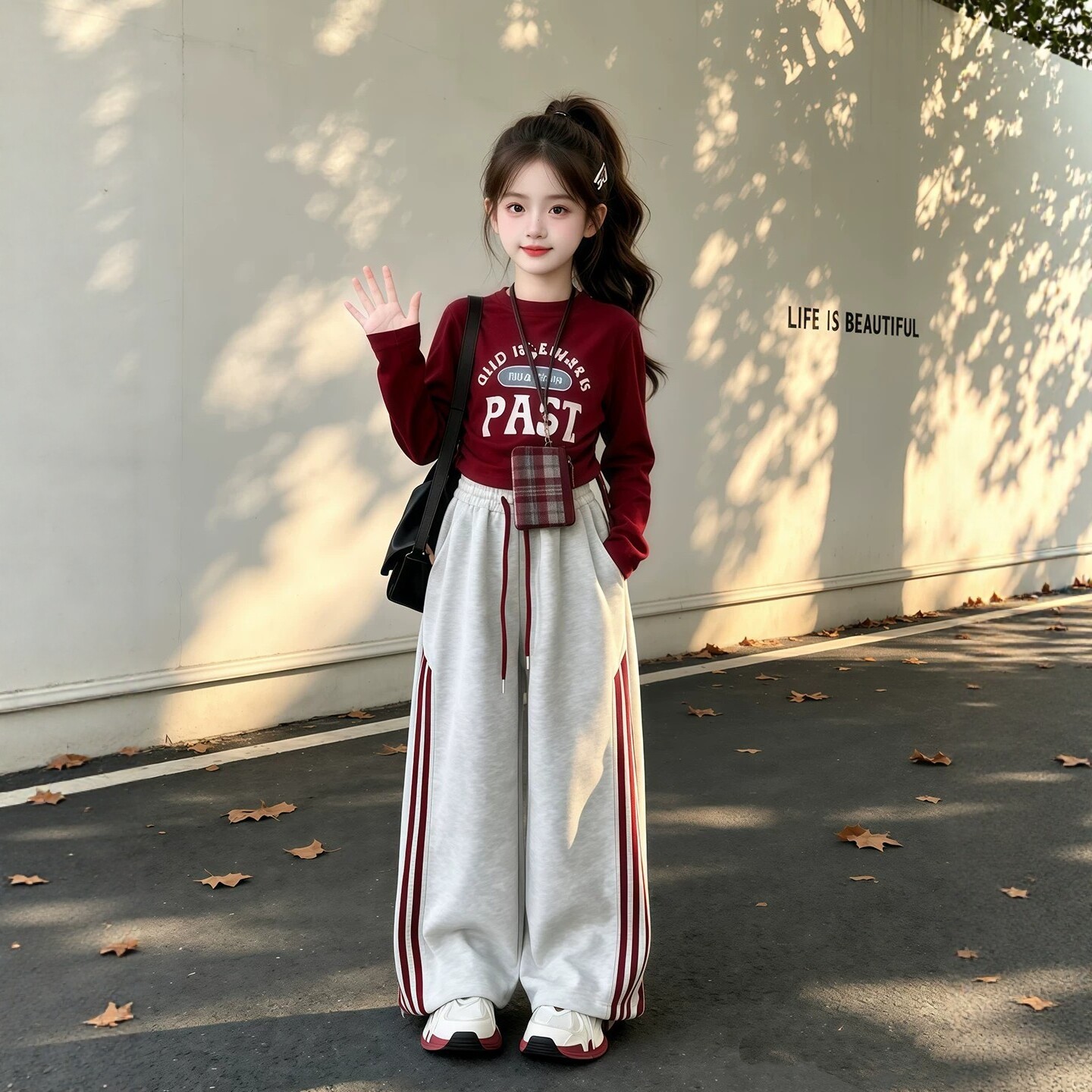 女童显高套装秋冬保暖