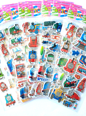 托马斯小火车儿童动画卡通贴画泡泡粘贴纸Thomas and Friends包邮