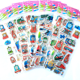 托马斯小火车儿童动画卡通贴画泡泡粘贴纸Thomas and Friends包邮