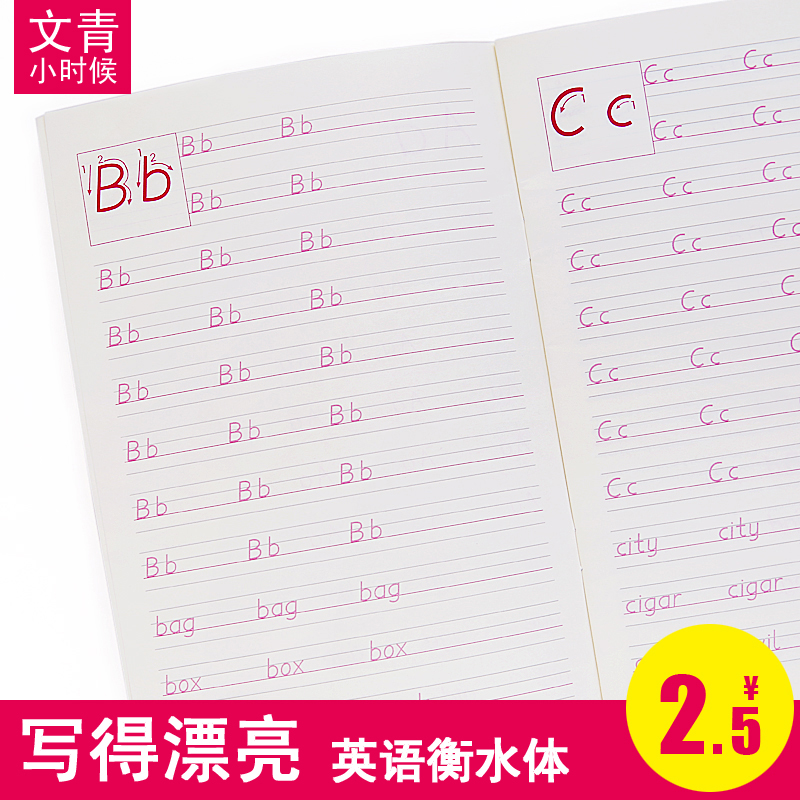 衡水体中小学生漂亮手写描红本