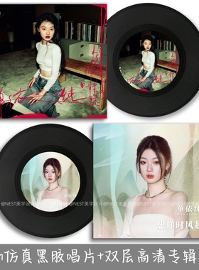 单依纯仿真黑胶唱片音乐专辑主题封套海报酒吧墙面装饰品周边礼物