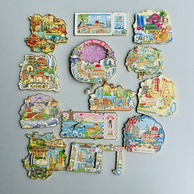 厦门城市文创冰箱贴鼓浪屿厦门大学福建闽南创意旅游景点纪念品