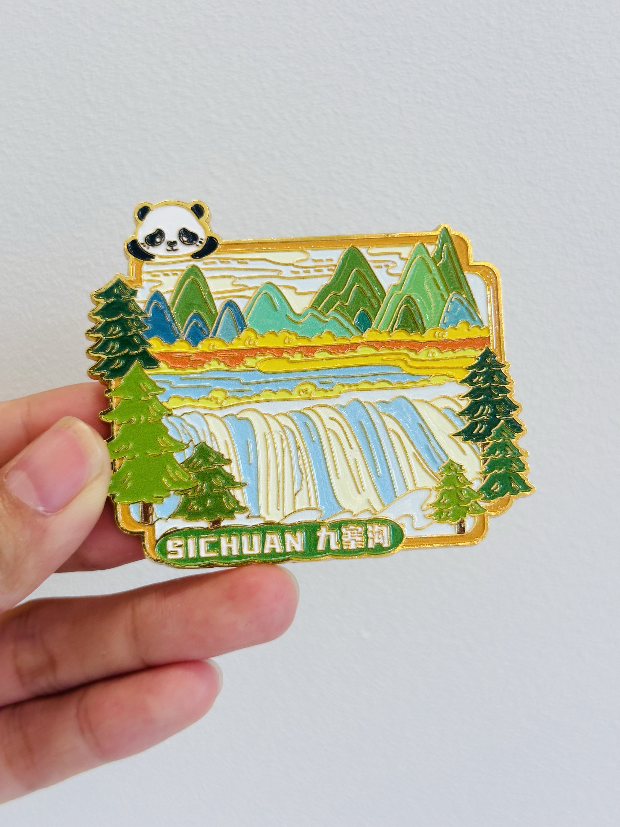 四川九寨沟文创冰箱贴成都峨眉山景区纪念品伴手礼物