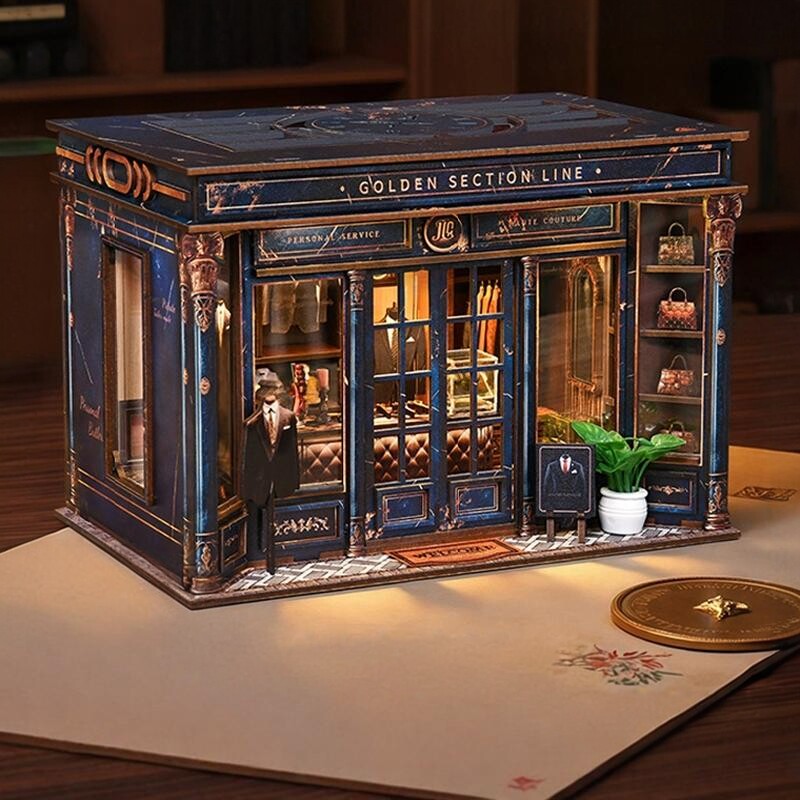 黄金分割线3D微缩拼装木屋模型