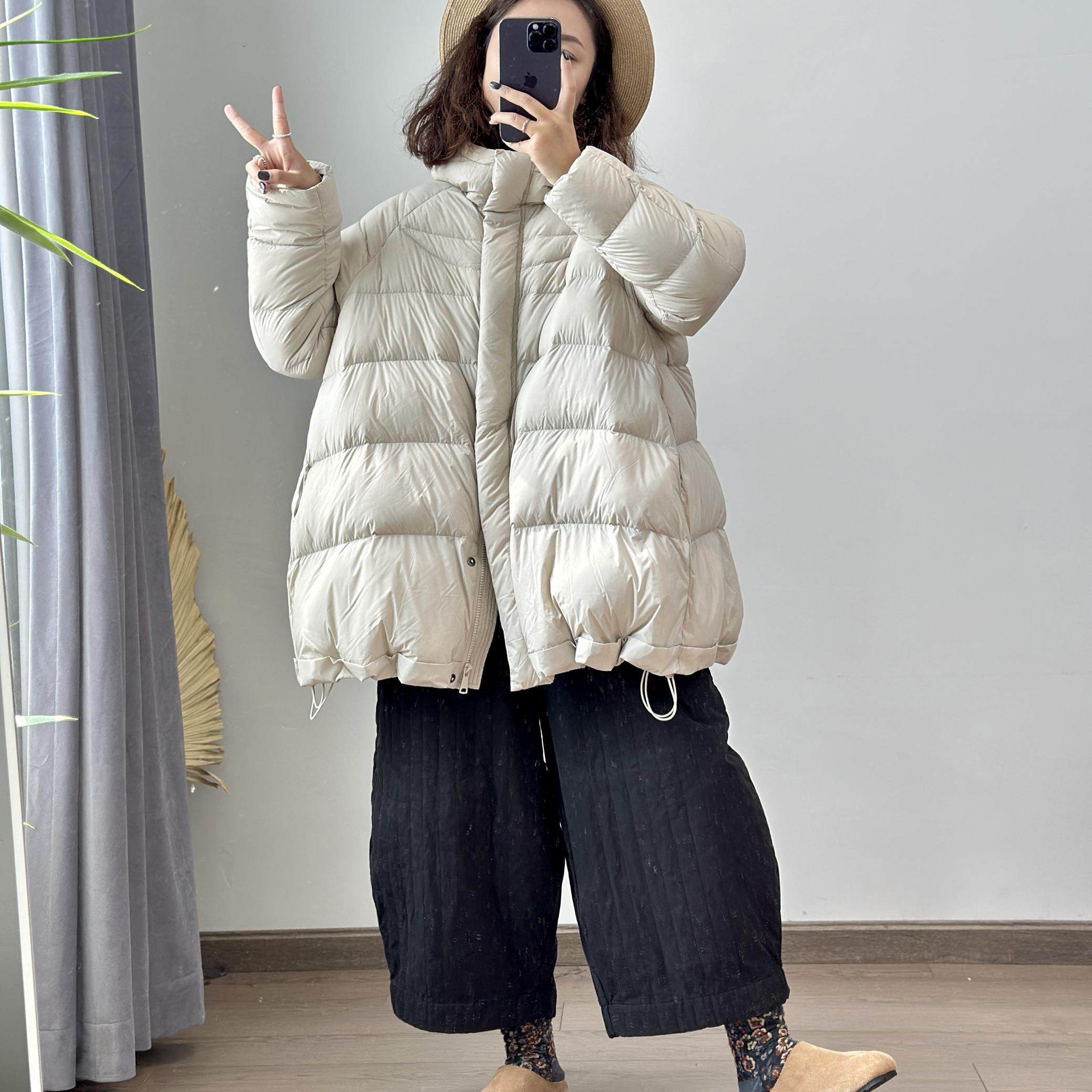 文艺2024年冬装新款加厚羽绒服