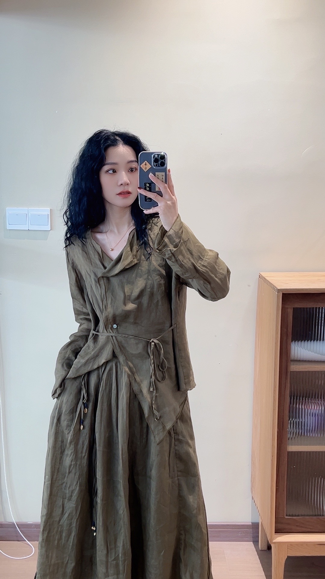 苎麻上衣防晒轻中式宽松文艺开衫