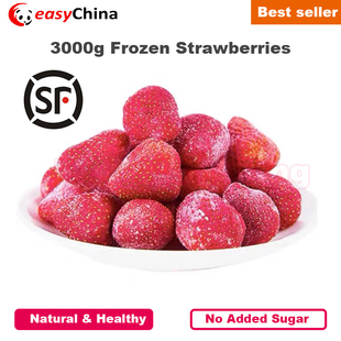 Strawberries Frozen Fruits Added 1000g Sugar Freshly