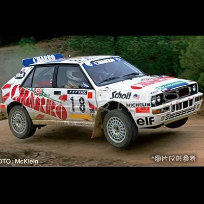 RC1/10经典Lancia蓝旗亚 西班牙拉力赛1992 竞速拉力模型拉花贴纸