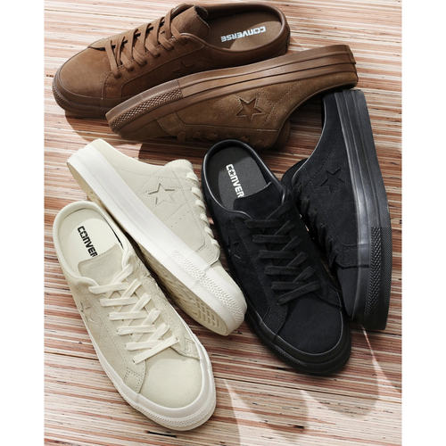 日本代购直邮converse ONE STAR SUEDE MULE半包麂皮穆勒运动鞋
