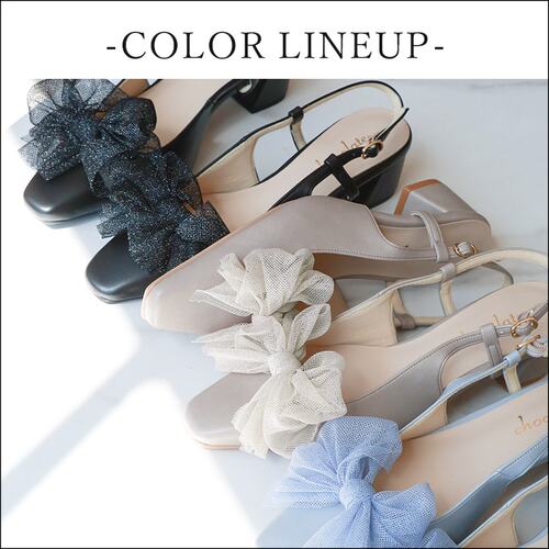 日产代购shoe fantasy ulle Ribbon Back Band Pumps蝴蝶结高跟鞋