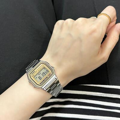 日本代购直邮CASIO A158WEA限定十二点复古数字石英电子手表中性