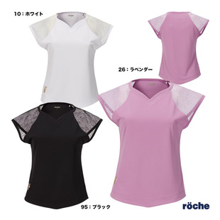 日常紫外线防护 23SS 日本代购 直邮ROCHE罗氏蕾丝边羽毛球服粉色