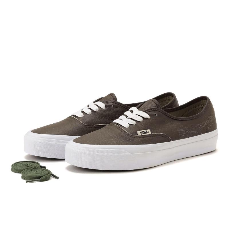 日本代购直邮VANS PREMIUM AUTHENTIC 44划痕皮面休闲运动鞋