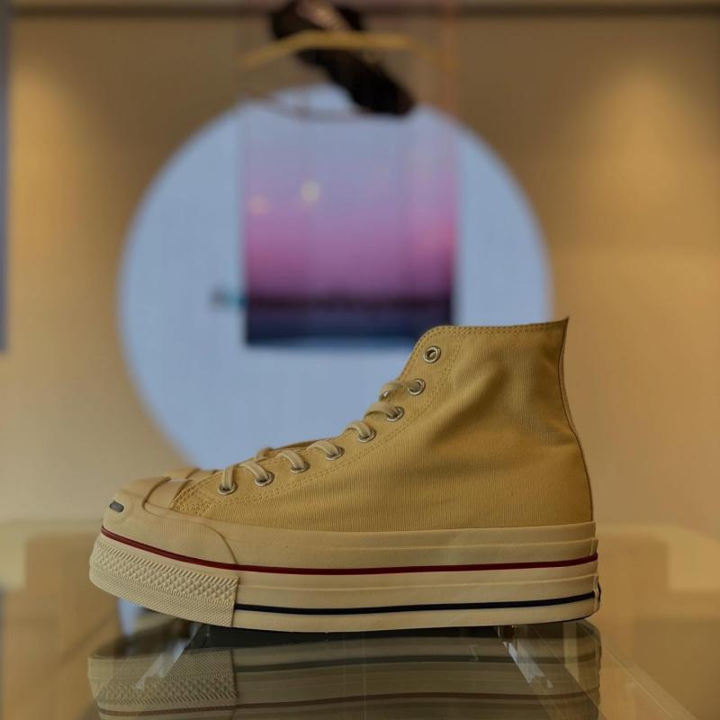 日本代购只有doublet联名CONVERSE JACK PARCELL AS开口笑厚底鞋