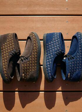 日本代购直邮VANS LEKKIE V3750编织纤维绒面商务休闲鞋