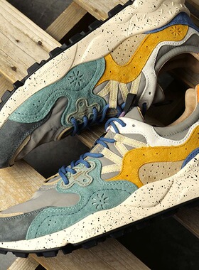 日本代购山雾花野Flower MOUNTAIN YAMANO3 Grey Petrol Zucca鞋