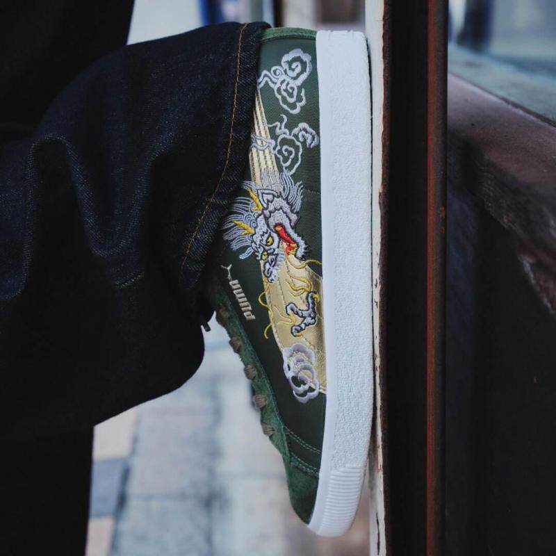 日本包直邮PUMA SUEDE VTG MIJ麂皮限定龙款ATMOS联名休闲运动鞋