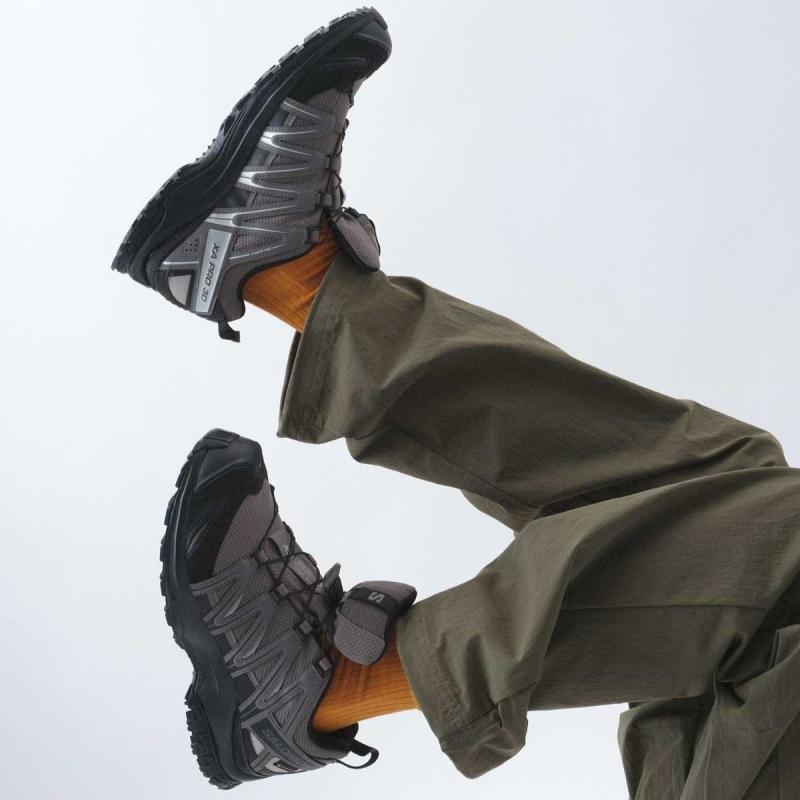 日本包直邮SALOMON XA PRO 3D GTX防水PEWTER/BLACK运动鞋