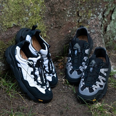 日本代购山雾花野Flower MOUNTAIN IWANO2伸缩绳防水户外越野鞋