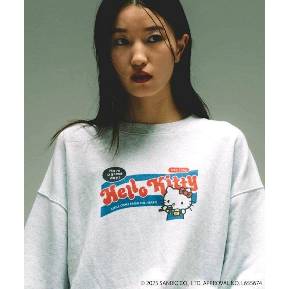 日本代购直邮HELLO KITTY限定FREAK'S STORE联名毛圈卫衣女通码
