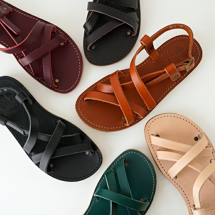 日本代购直邮波兰制duckfeet Bornholm绑带牛皮凉鞋森系