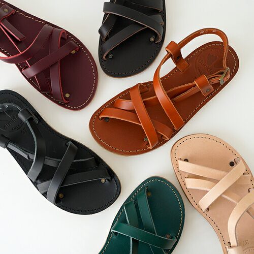 日本代购直邮波兰制duckfeet Bornholm绑带牛皮凉鞋森系