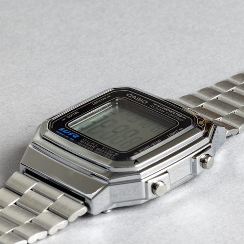日本代购直邮CASIO A178WA-1A银色数字石英休闲电子表中性