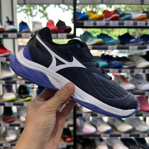 日本代购直邮MIZUNO美津浓WAVE FANG 2蓝羽毛球鞋3E男女款25款