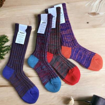 日本代购decka Heavyweight Multicoloured日产粗织混染复古袜子
