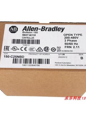 150-C25NBD 罗克韦尔 AB SMC-3软启动器 电流25A 150C25NB