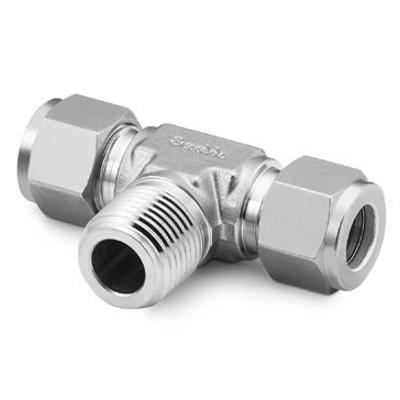 Swagelok SS-600-3TTM卡套转外螺纹三通接头3/8卡x1/4NP